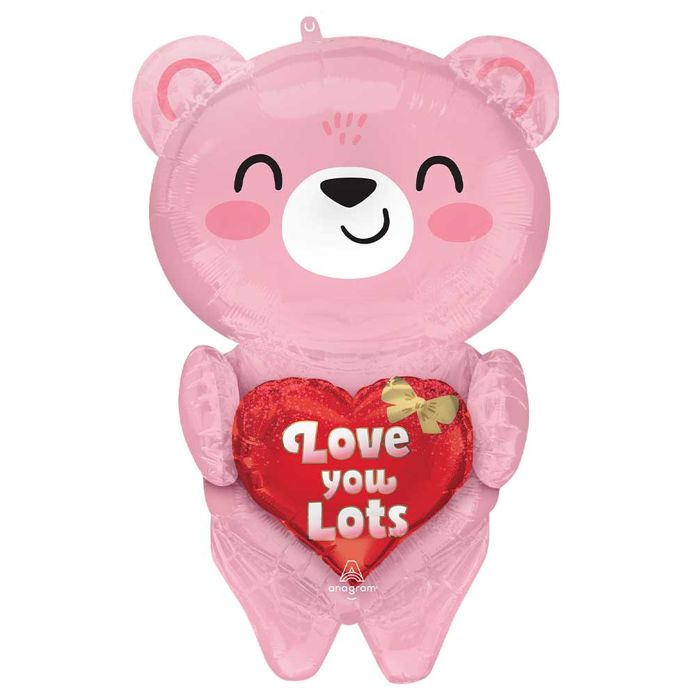 Anagram 28" Blush Bear Hugs Multi-Balloon
